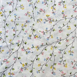 Vintage JCPenney No Iron Ditsy Dainty Floral Standard Pillowcases Muslin 70s 80s